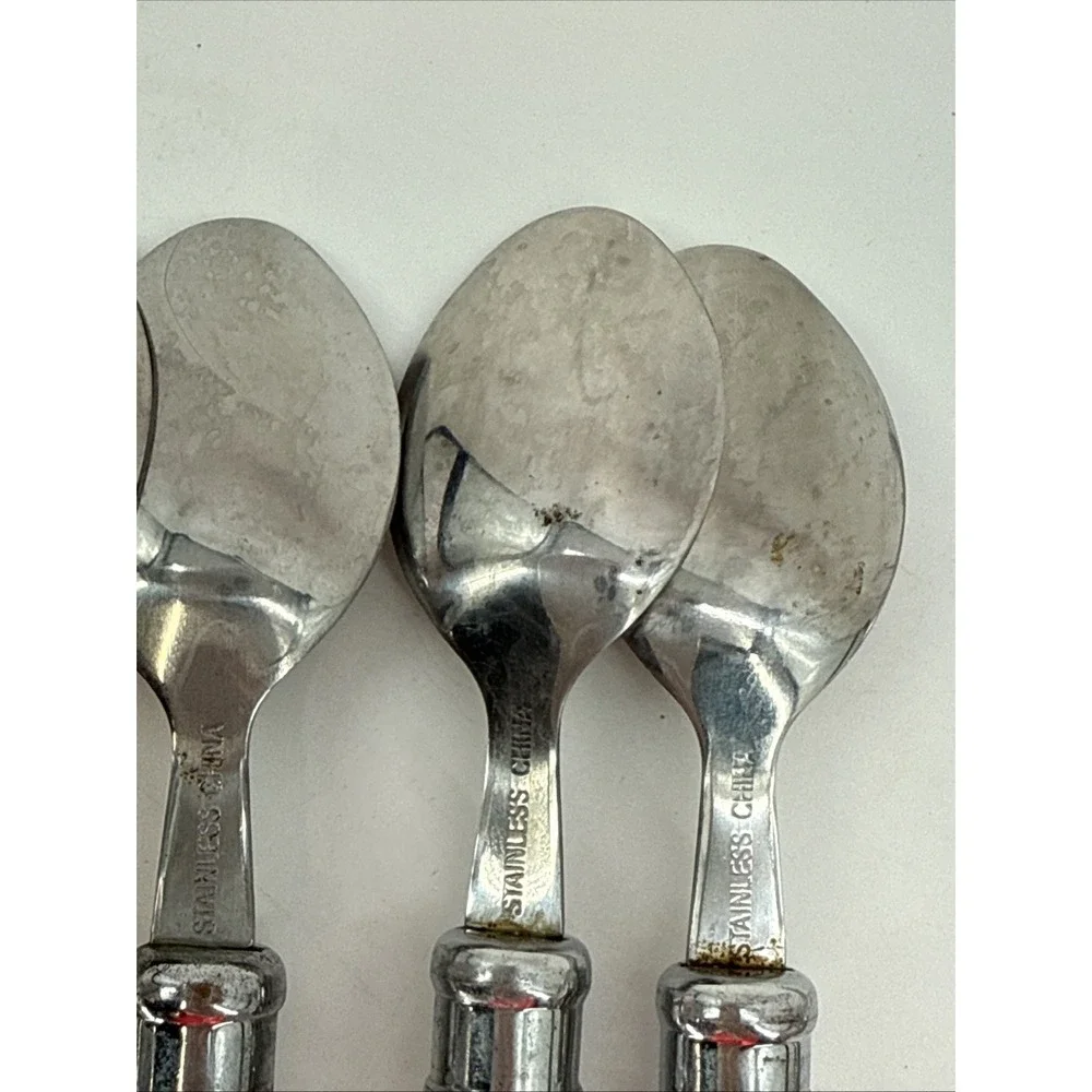 Cambridge Duplex Clear Acrylic‎ Lucite Flatware Set Of 17 Pc